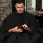 THE HANDS FREE BARBER CAPE - SOLID BLACK